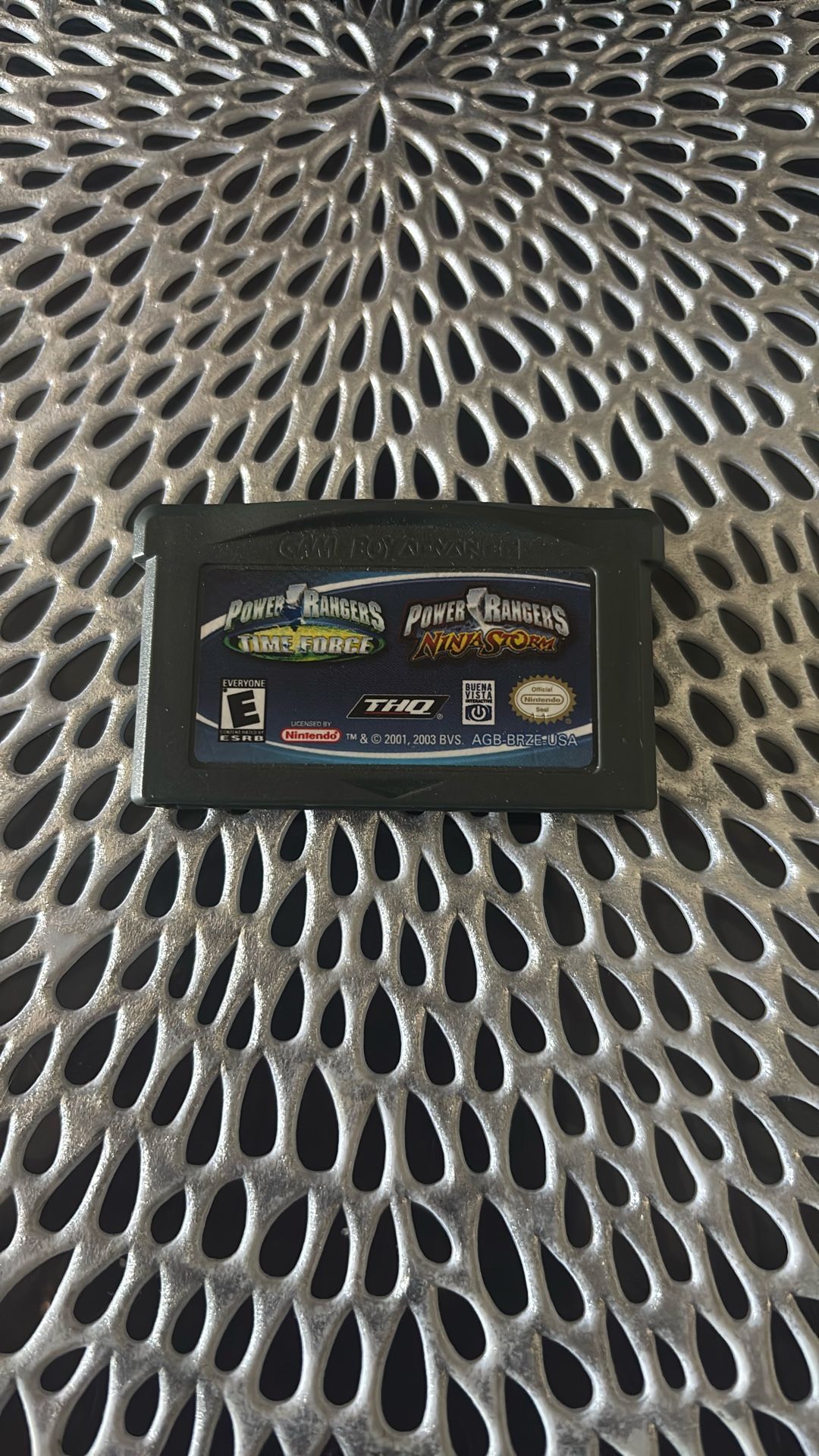Game Boy advance, Power Rangers time, force, and ninja storm