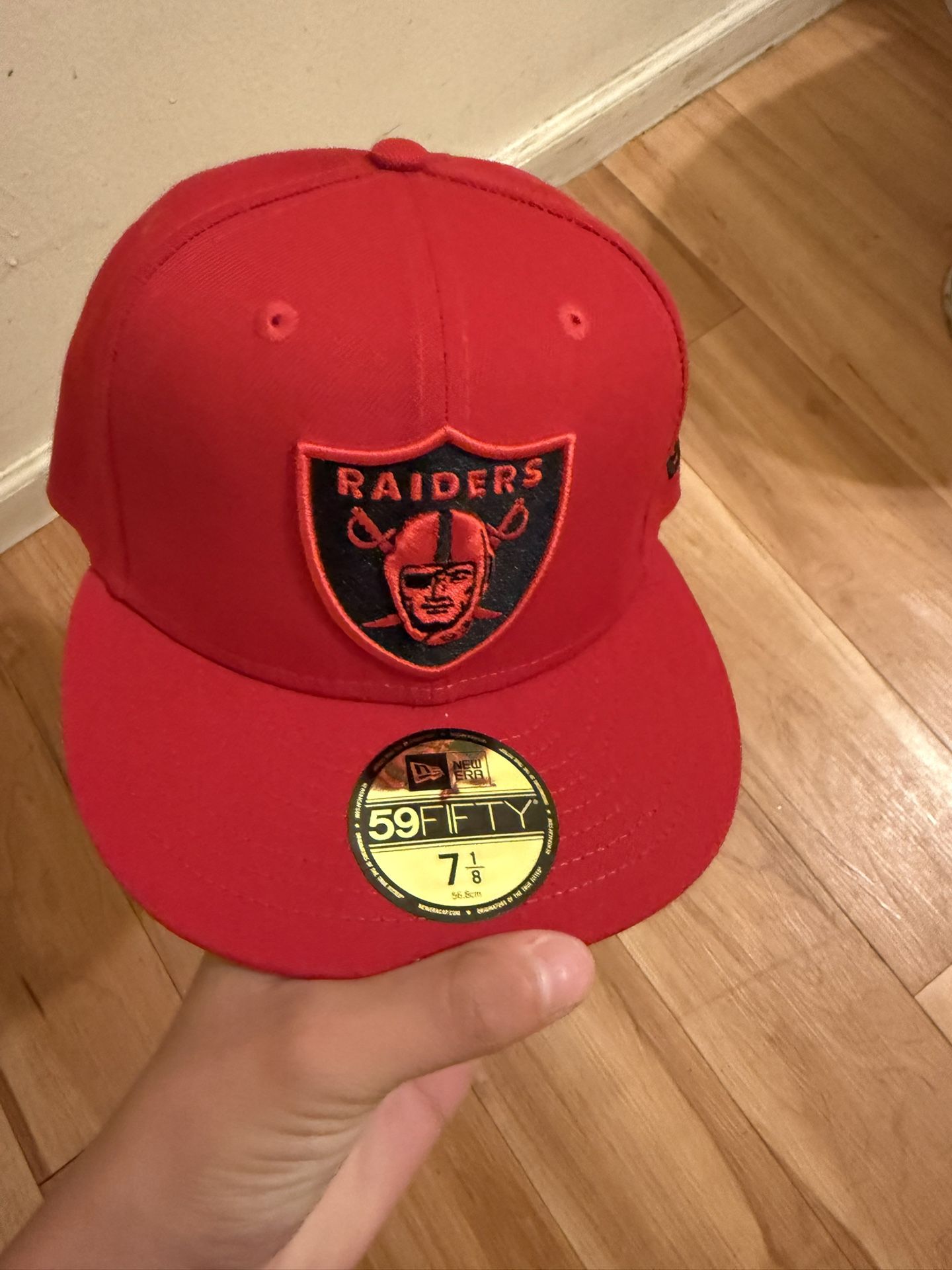 Las Vegas Raiders Scarlet Red On Black 9Fifty Snapback