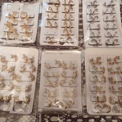 Gold plated earrings