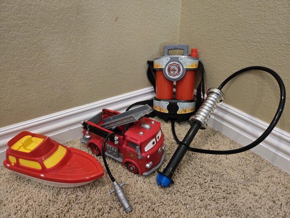 Paw Patrol Fire Truck, boat Water Toys