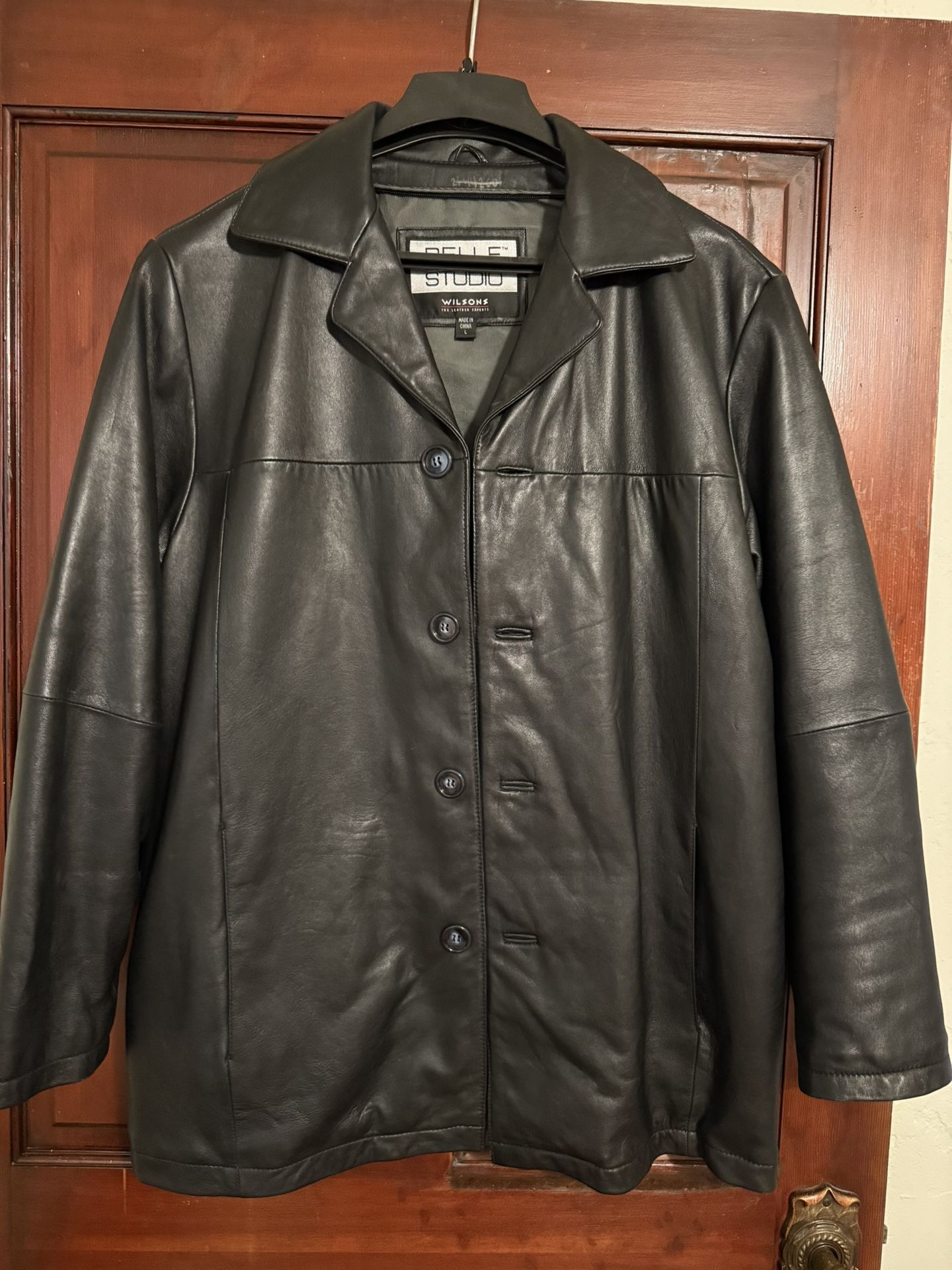 Black Leather Jacket For Men - Pelle Studio By Wilsons