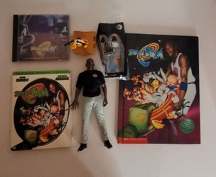 SPACE JAM 1996: Book / DVD / CD Soundtrack / Michael Jordan 9" Doll / McDonald's Toys