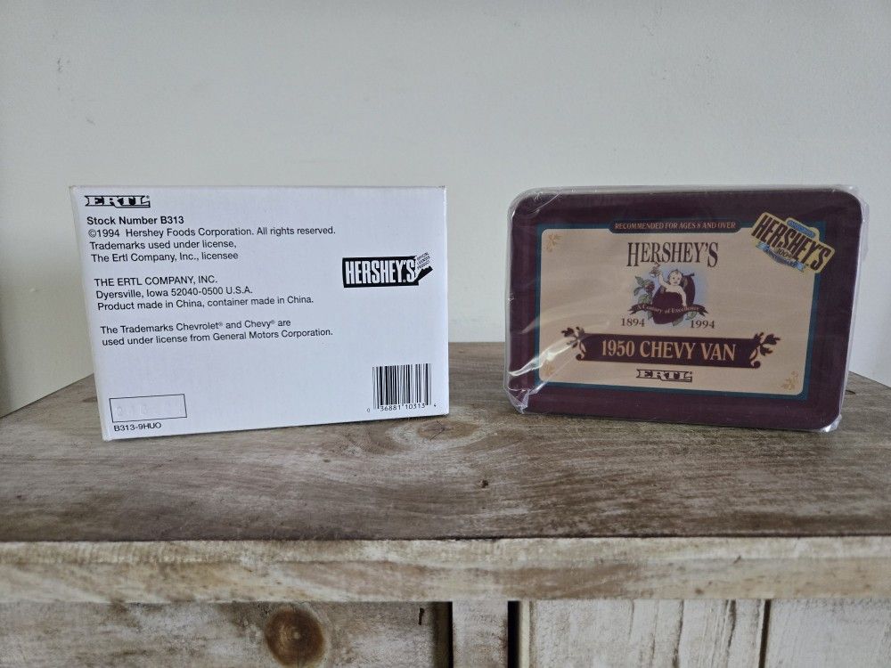 Ertl Stock #B(contact info removed) Hershey Foods 1950 Gold Chevy Van NIB (2 Available)