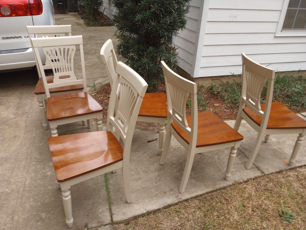6 Hardwood Chairs
