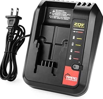 Powilling PCC692L 20V Max Lithium Battery Charger for Porter Cable PCC685L PCC685LP PCC680L PCC682L PCCK602L2 PCC600 PCC640 etc