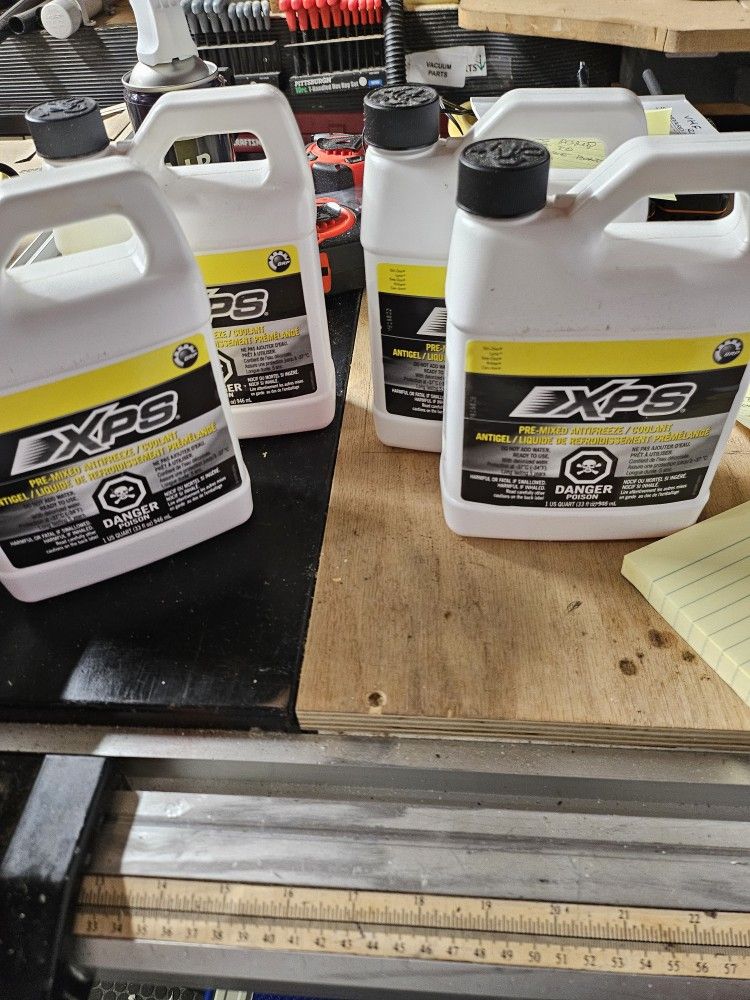 4 QTS Jet Ski Pre Mixed XPS antifreeze Coolant.