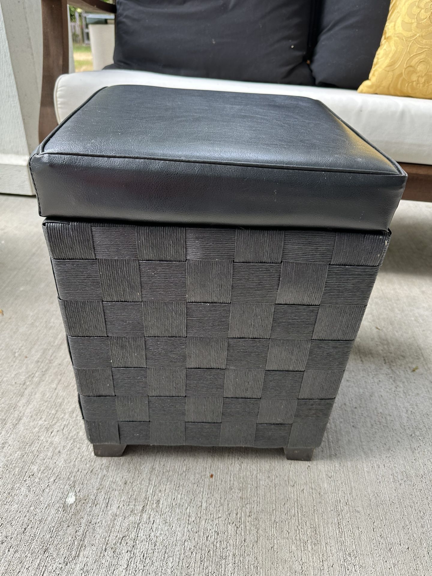 Black Storage Cube/Stool