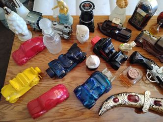 Collectible perfume and cologne bottles from Avon