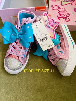 New Jojo Siwa Pink Toddler Shoes Size 11 (Nuevos).
