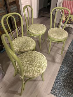 Antique Bentwood Dining Chairs, set of four, vintage find