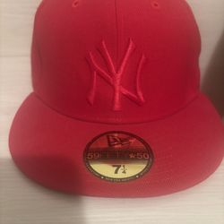 New York Yankees Red Baseball Hat-NEW!!!