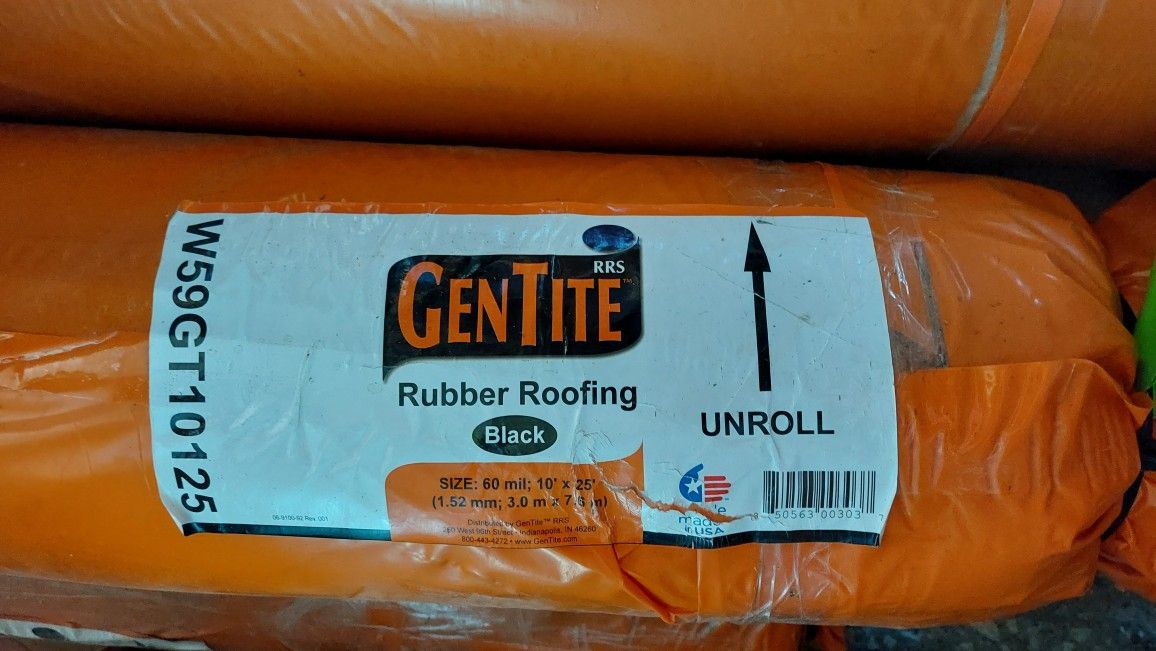 Black EPDM Rubber Roofing 10ft X 25ftp