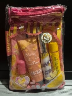 Lip Smacker 50 Years Gift Set with Cosmetic BagBrand-new & Never opened or used // Don't really need it // Revolution Translucent Baking Powder 32g //