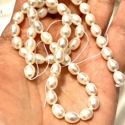 16.5” Strand Of Baroque Pearls 45pc