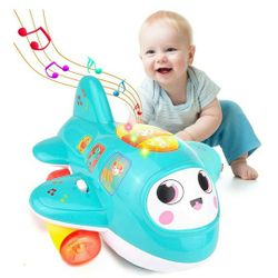 New Baby Toys Airplane, Musical Toy for Toddlers with Lights, Electronic Moving, Baby Development Toys Plane for 12 18 Month $25 Or Best Offerf