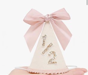 Baby Half Birthday Party Hat with Bow
