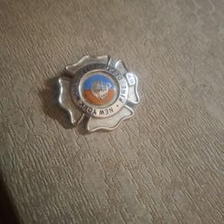 Authentic 1(contact info removed) New York World's Fair Fire Dept Badge #57 - Rare