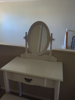 White vanity