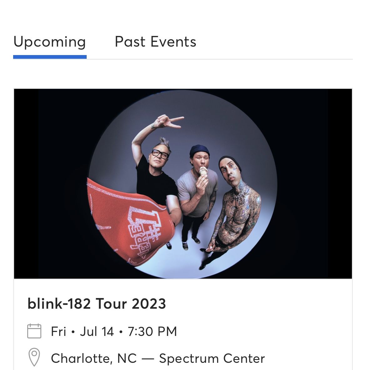 BLINK182 Ticket