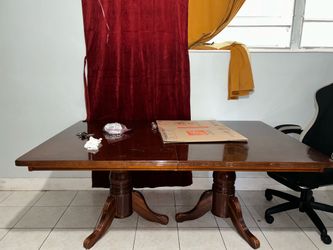Brown  dining table