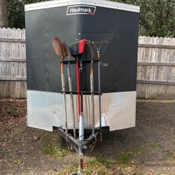 Box Trailer 6x10 Fully Set Up For Lawn Care And Has All Equipment Except Blower 