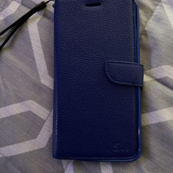 iPhone 8 Plus Leather Wallet Case Book Design Flip Cover & 6 Credit Card Slots 