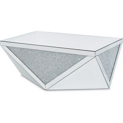 Glass diamond square living room table!