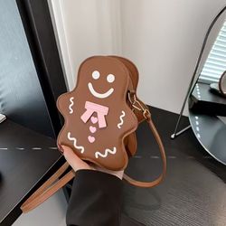 Gingerbread Christmas Crossbody Bag 