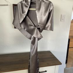 Silver Shawl/wraps For Formal/Holiday/Evening