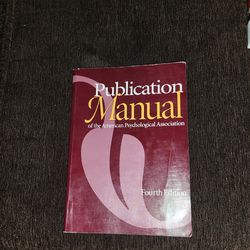Publication Manual
