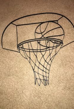 Basketball hoop decoration