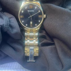 10kt Gold Bulova Watch