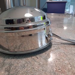 Cuisinart Stain.\n Less steel, double boiler.