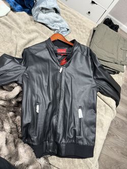 XL Guess Leather Jacket