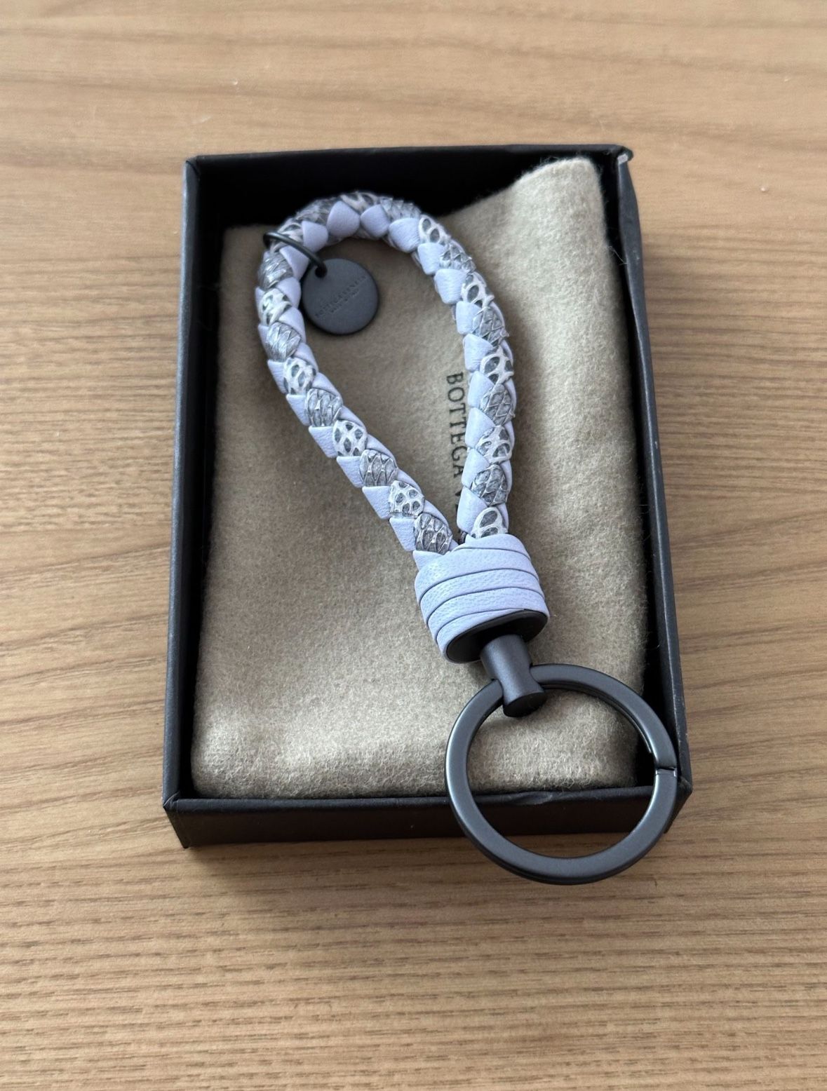 Bottega Veneta  Leather Keychain