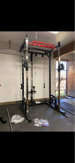 Smith machine weight rack