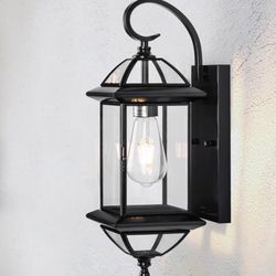 18" Large Black Copper Outdoor/ Indoor  Wall Light Fixture 