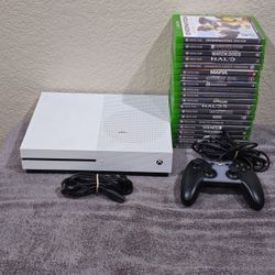 XBOX ONE S 1TB CONSOLE W/CONTROLLER & 20 GAMES 