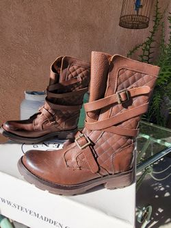 Steve Madden Brown Leather Boots 