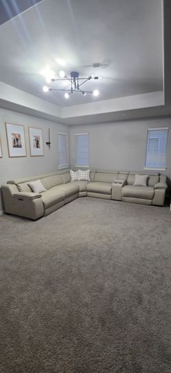 Corner sofa lather