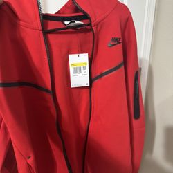Brand New Red Nike Tech Outfit Size Small