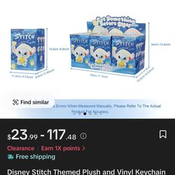 Stitch Plush Eat Something Before Sleep