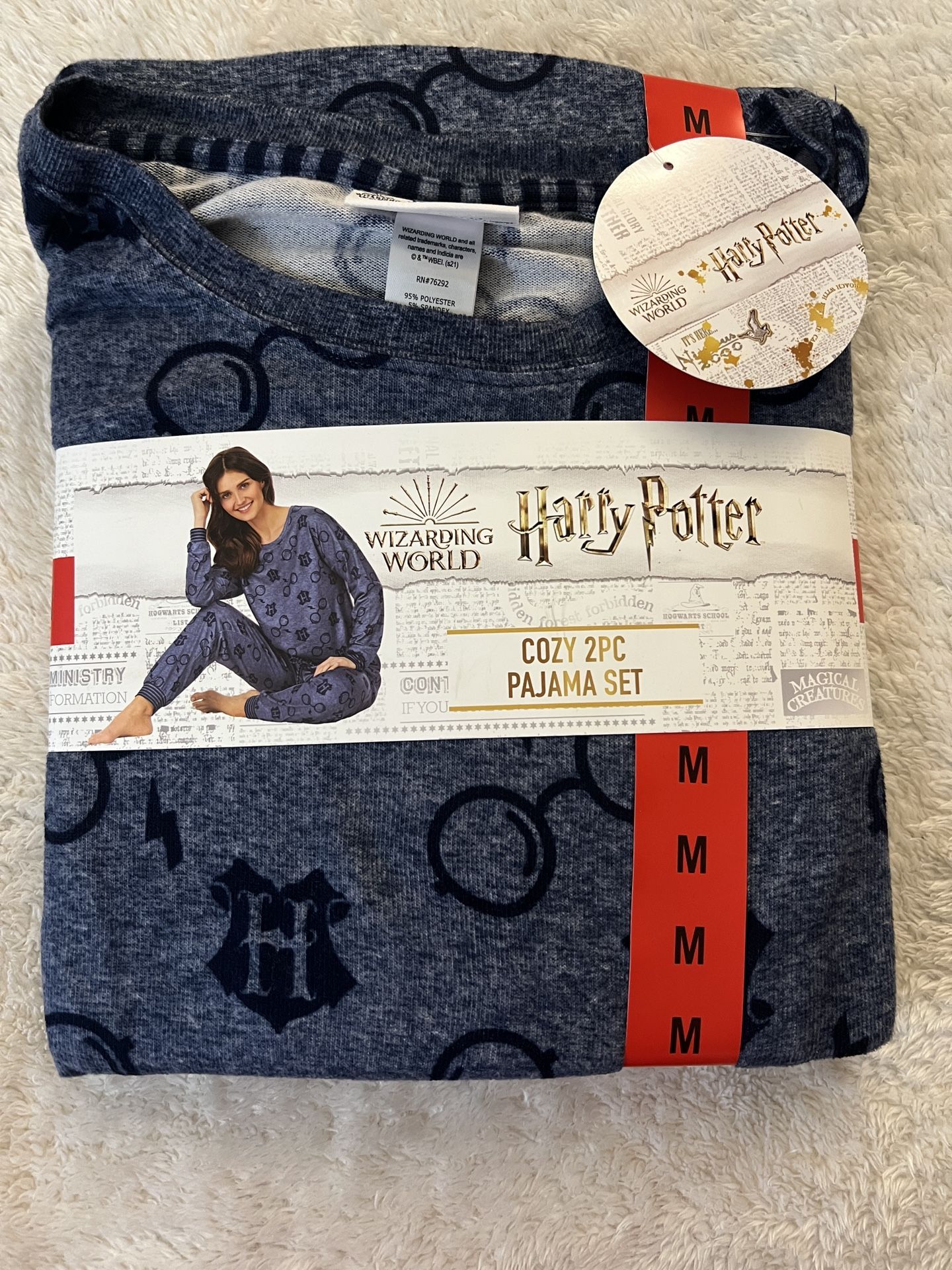 Harry Potter Cozy 2-Piece Pajama Set β Size Medium