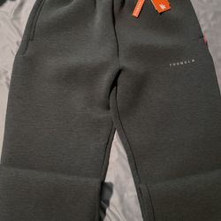 YoungLA Charcoal Heather Grey Scuba Sweats Size Large 