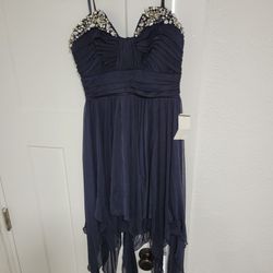 Navy Blue Formal Prom Dress
