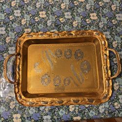 Brass serving tray - small