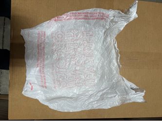 Thank you plastic bags