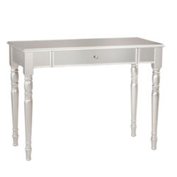 Silver Mirrored Desk 