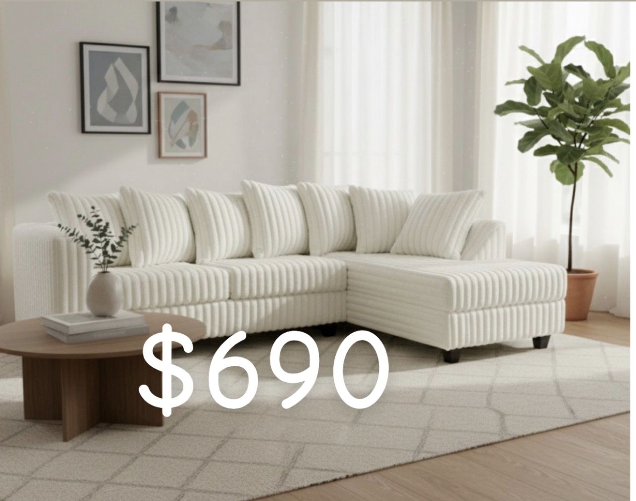 Furniture, living room sectional sofa
