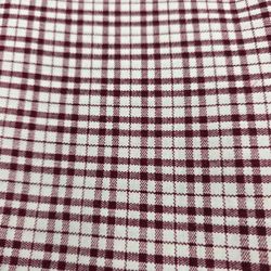 Cranston VIP Print Works Quilt Fabric Plaid Burgundy Ivory 2Yds x 45 Wide Cotton